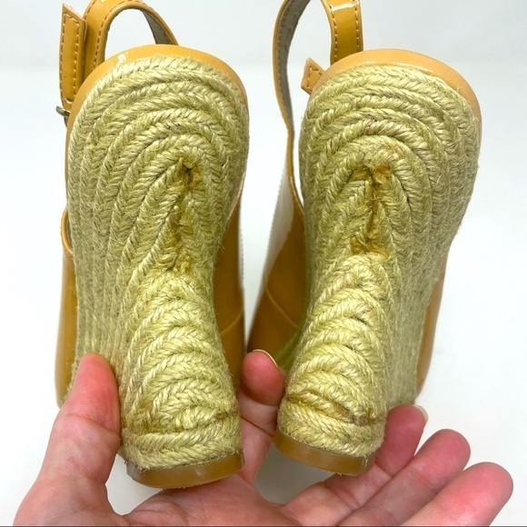 Sam Edelman Women's Leather Espadrille Sandals Sling Back | Wedge Heels - Picture 6 of 9